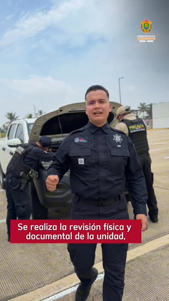 Módulo itinerante de la SSP Veracruz para orientación en compraventa de vehículos