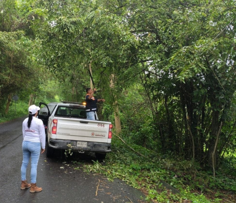 Gobierno estatal mantiene operativo por lluvias en Veracruz