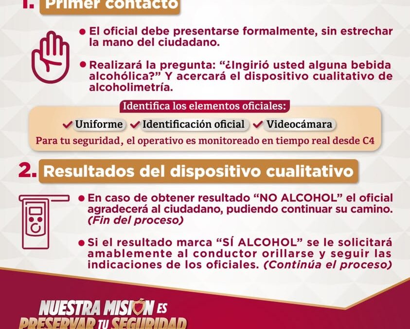Regresa el Operativo Alcoholímetro a Xalapa este viernes