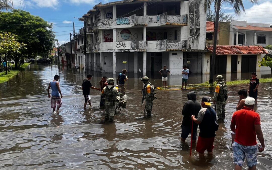 Gobierno estatal mantiene operativo por lluvias en Veracruz