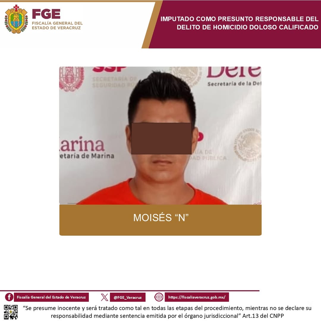Prisión preventiva para presunto homicida detenido por Policía Ministerial en Acayucan