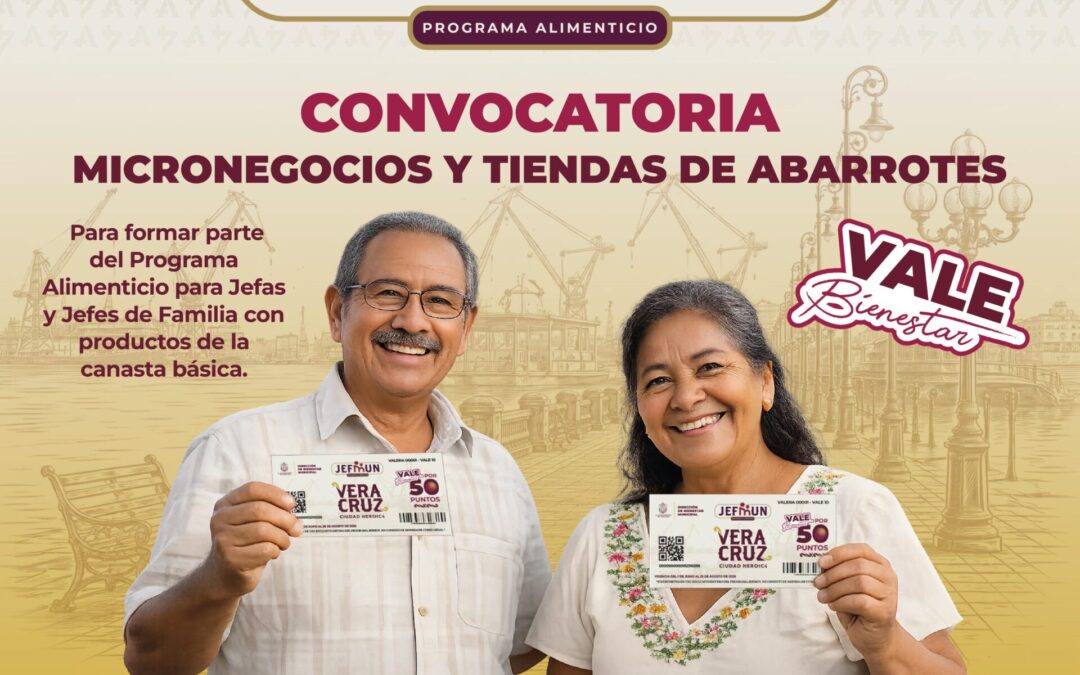 Anuncian programa JEFMUN para apoyar a familias vulnerables en Veracruz