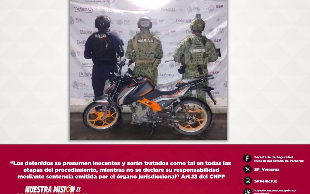 SSP recupera 6 motos y un auto robados; hay un detenido