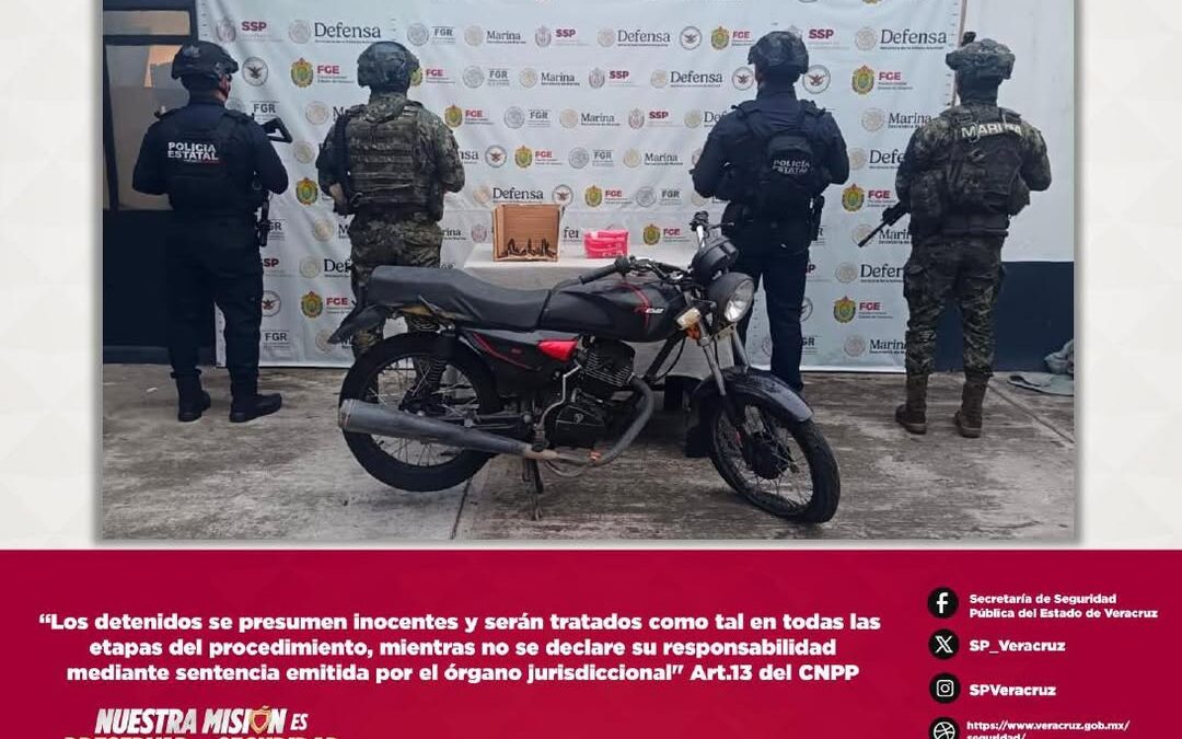 SSP Veracruz recupera vehículos y asegura droga en operativos