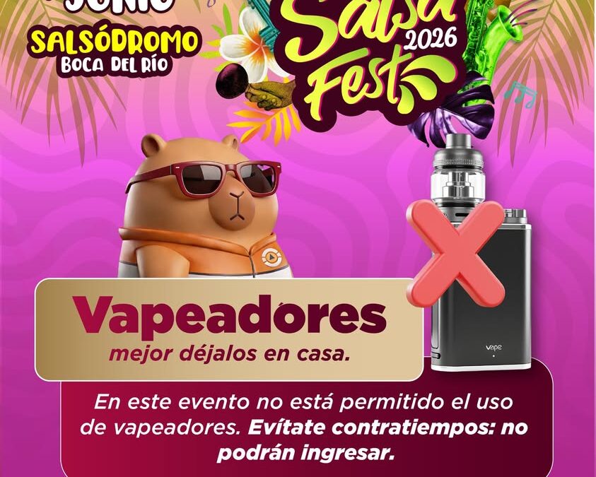 Protección Civil Veracruz señala objetos permitidos para Salsa Fest 2026