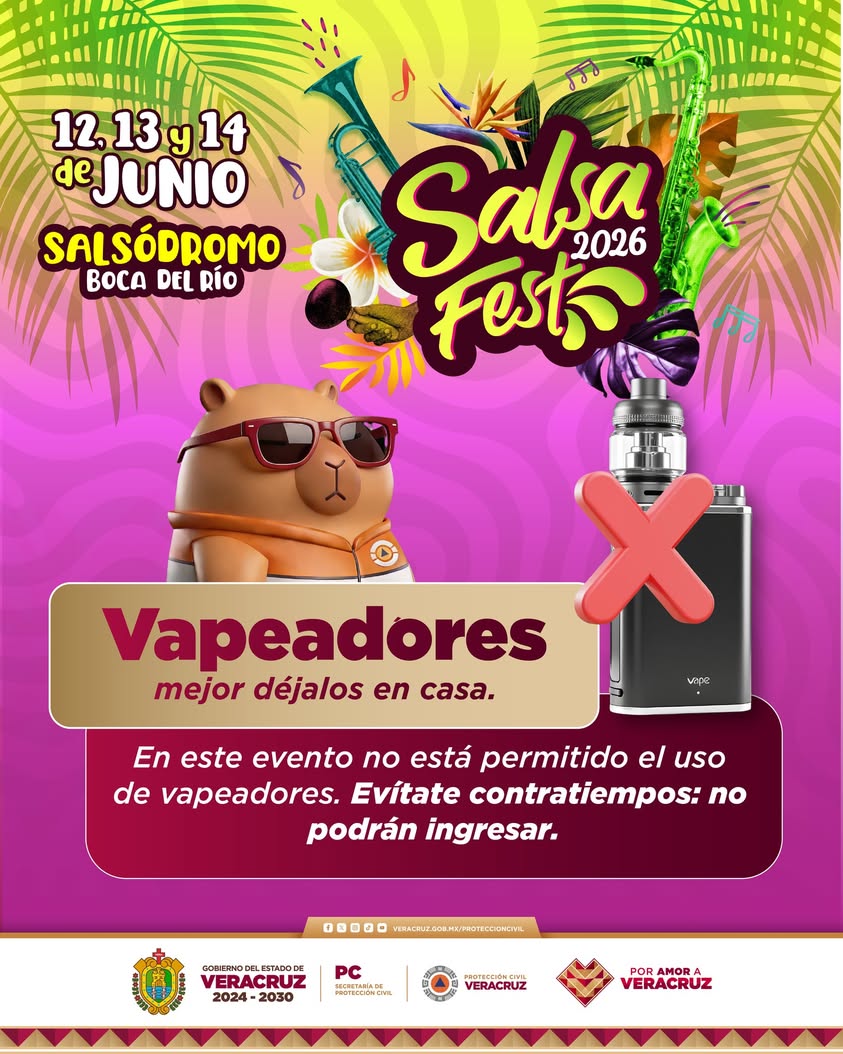 Anuncio de objetos permitidos para los conciertos del Salsa Fest 2026