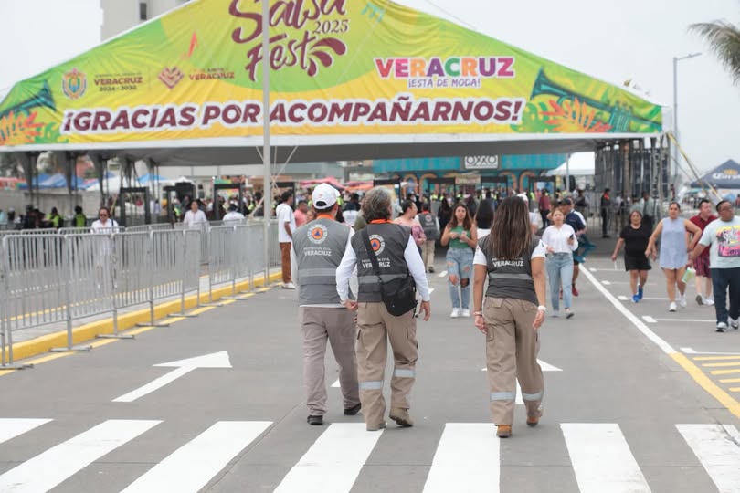 Operativo de seguridad de Protección Civil en Salsa Fest 2026