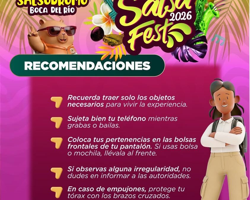 Hoy inicia Salsa Fest: recomendaciones de Protección Civil