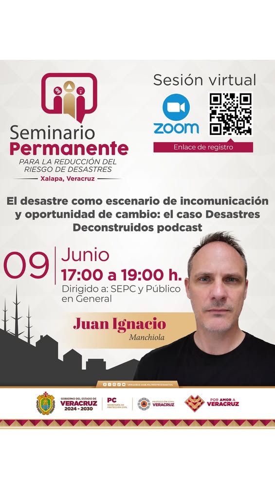 Seminario Permanente para la Reducción del Riesgo de Desastres con Juan Ignacio Manchiola