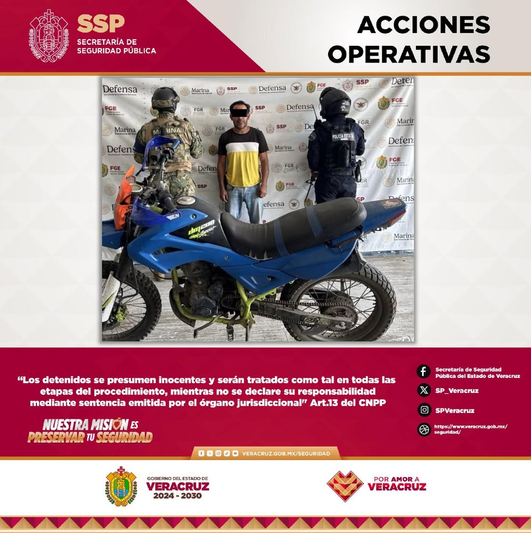 SSP Veracruz recupera vehículos robados en operativo