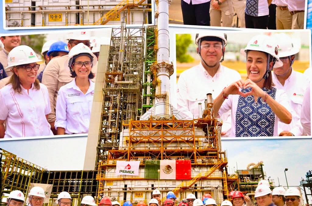 Supervisan trabajos en el Complejo Petroquímico Cangrejera para recuperar soberanía energética