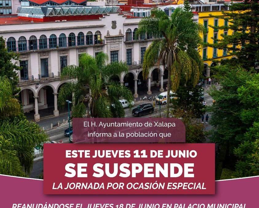 Suspenden programa Día del Pueblo este jueves en Xalapa