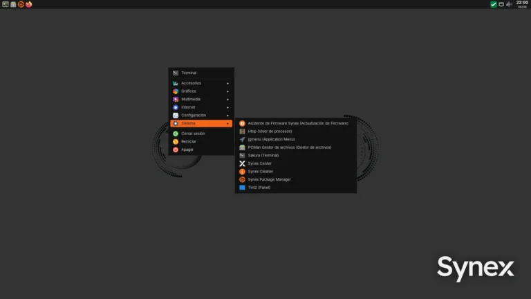 Captura de pantalla del escritorio Synex 13 Openbox