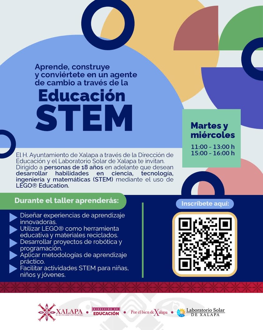 Taller de LEGO Education para mayores de 18 años en Xalapa