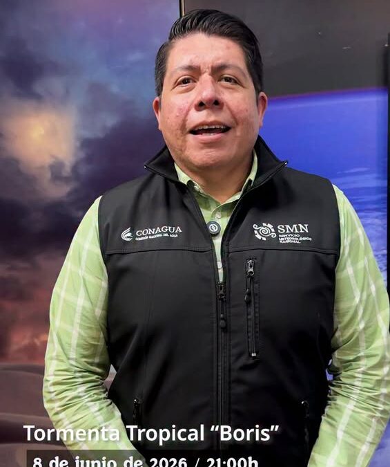 SMN advierte por Tormenta Tropical Boris en próximas horas