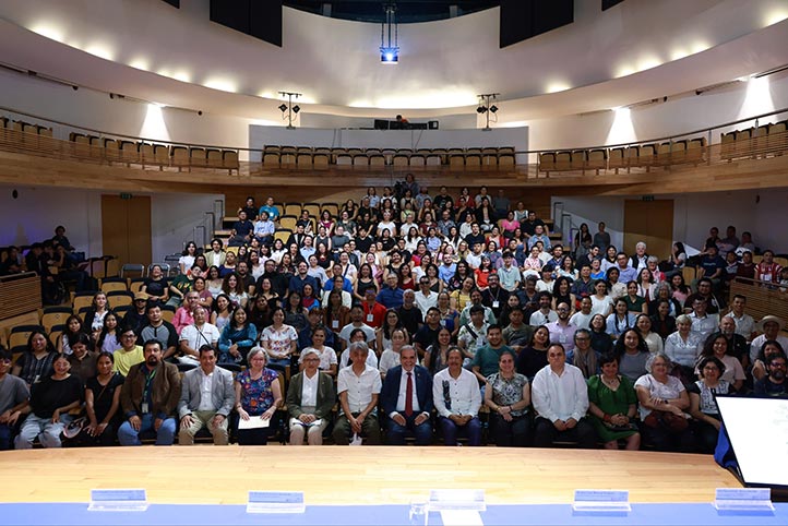 Inauguración del XIV Congreso Mexicano de Etnobiología en la Sala Anexa de Tlaqná