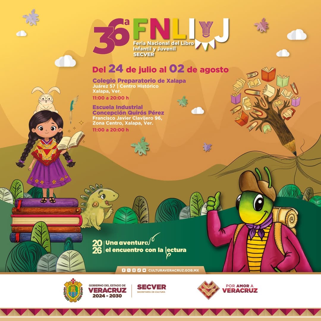 Feria Nacional del Libro Infantil y Juvenil 2026 en Xalapa