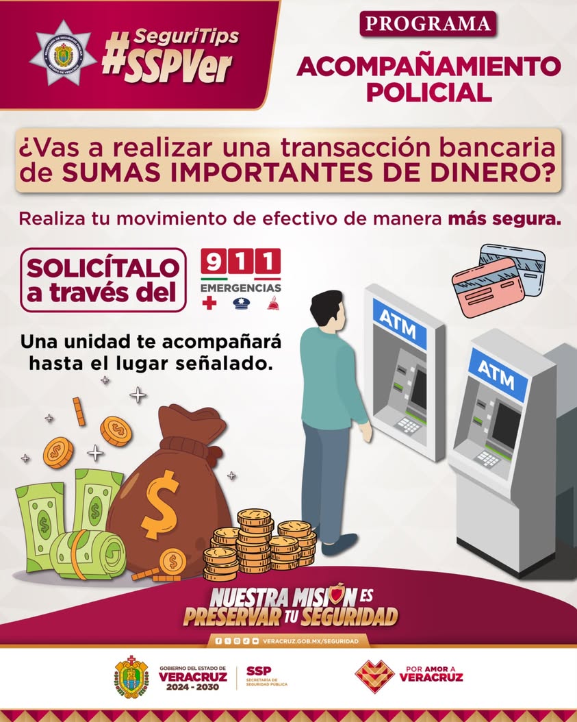 acompanamiento-policial-gratuito-911-veracruz Acompañamiento policial gratuito para movimientos de dinero en Veracruz