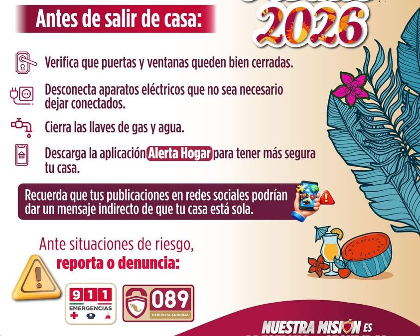 SSP Veracruz recomienda AlertaHogarVeracruz para proteger tu hogar