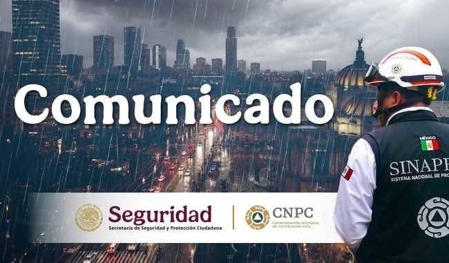 Alerta preventiva por lluvias intensas en Veracruz, Tabasco, Oaxaca y Chiapas