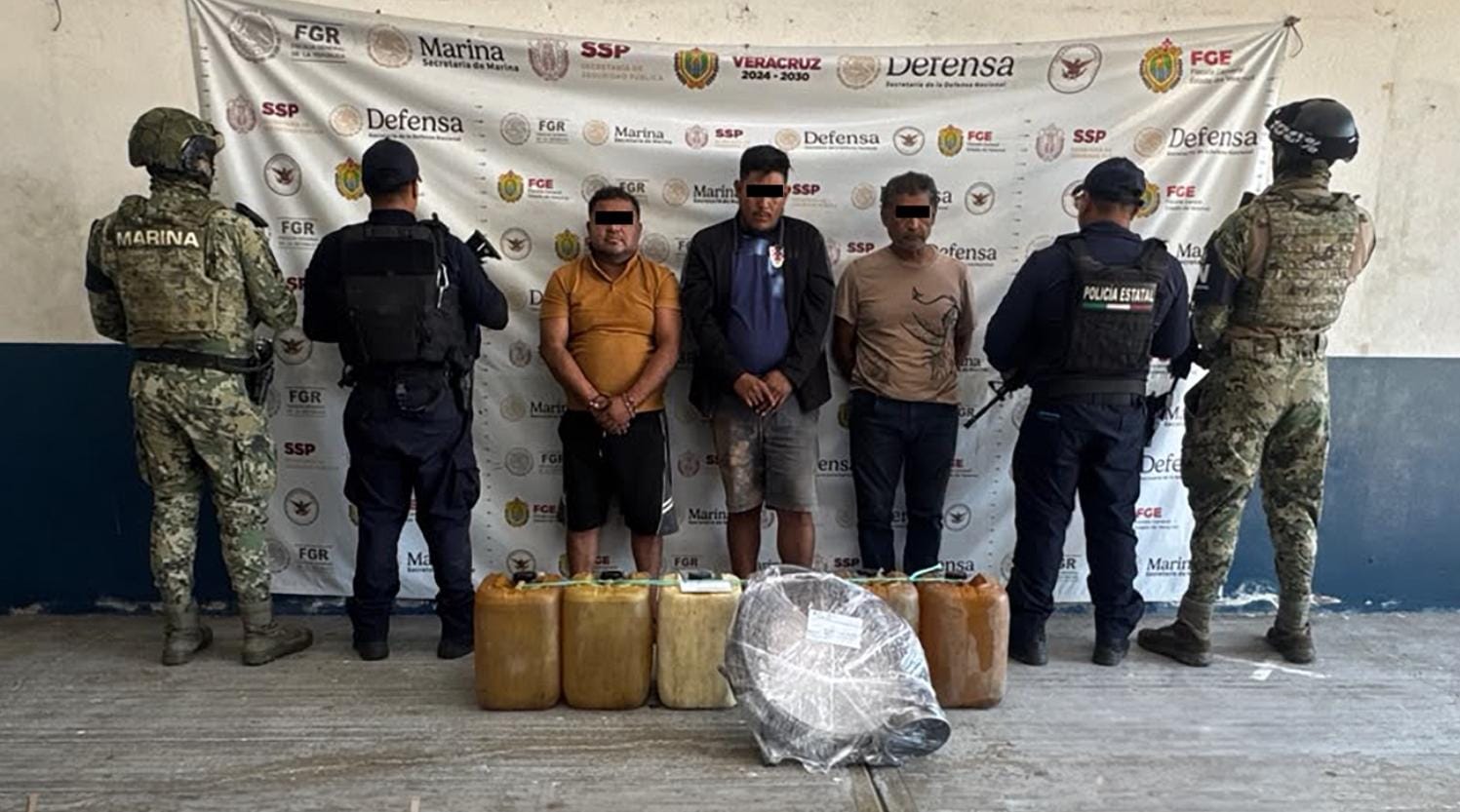 Operativos en Veracruz: 51 detenidos y 385 dosis aseguradas