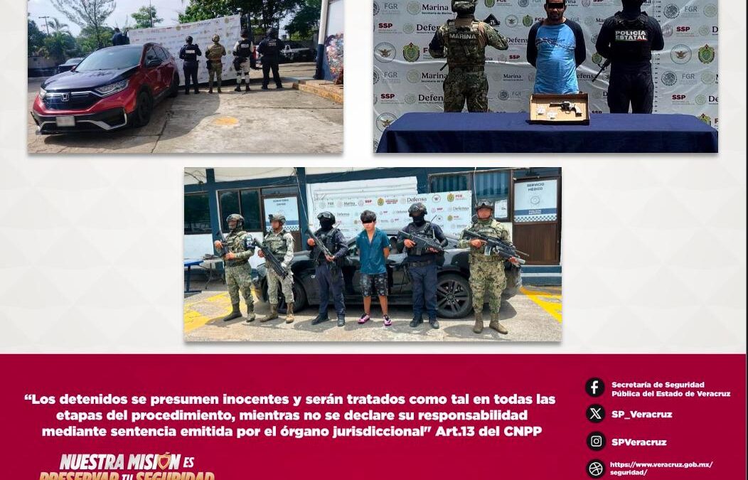 Aseguran más de 2 mil litros de hidrocarburo y detienen a 32 en Veracruz