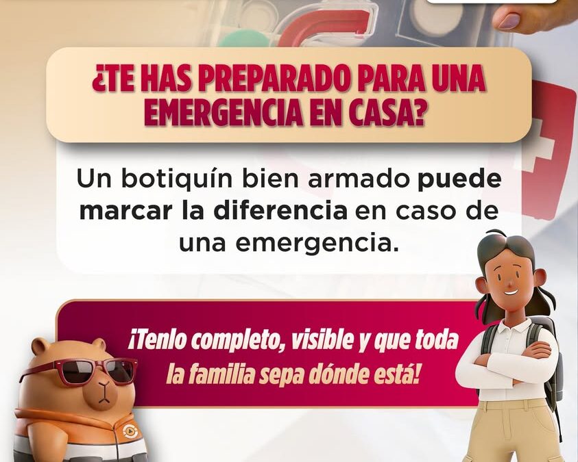 Protección Civil Veracruz pide mantener botiquín actualizado
