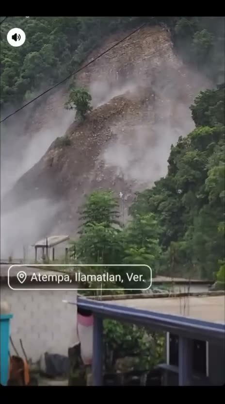 Deslizamiento de cerro en Atempa genera pánico en Ilamatlán
