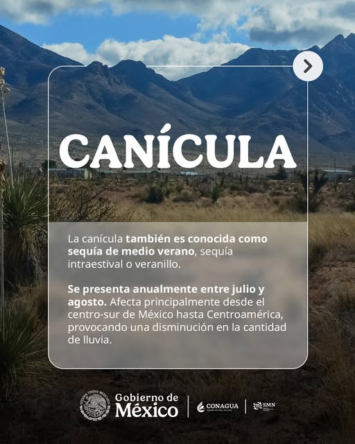 Canícula eleva temperaturas y reduce lluvias en varios estados de México