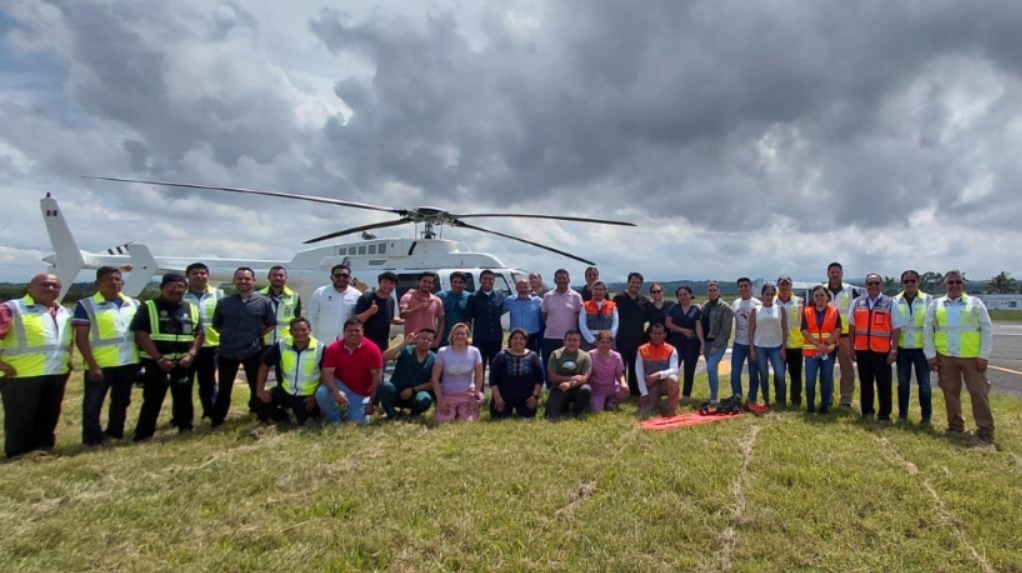 Secretarías capacitan a personal estatal en evacuación aeromédica