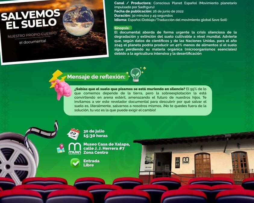 Club de Cine invita a documental sobre el suelo en Xalapa