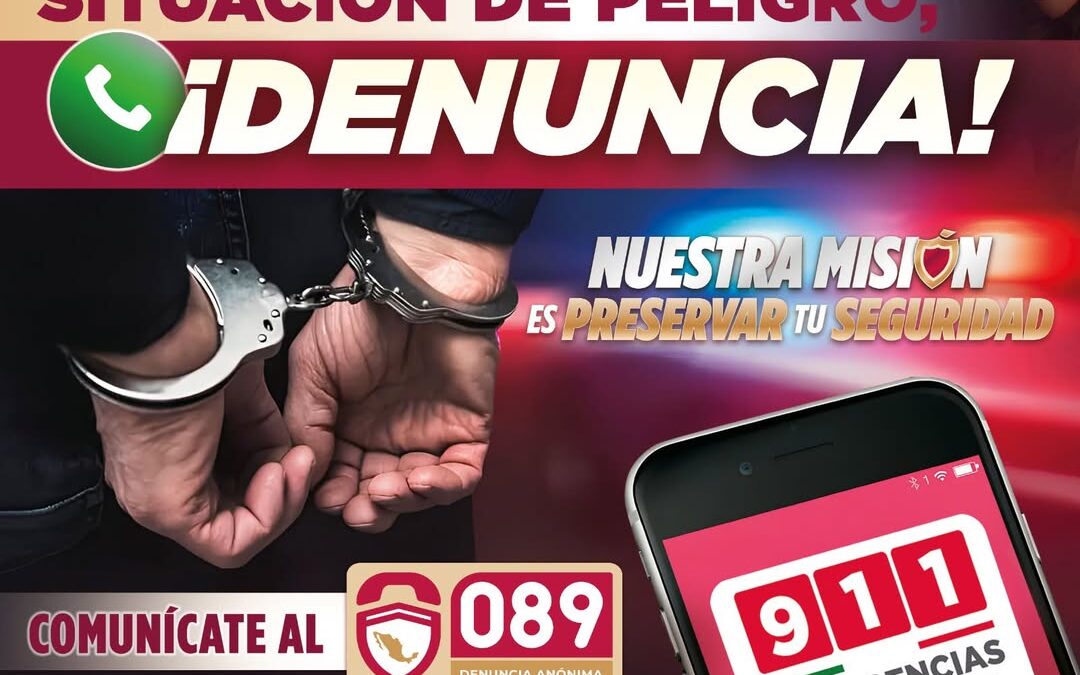 SSP Veracruz llama a denunciar delitos al 089