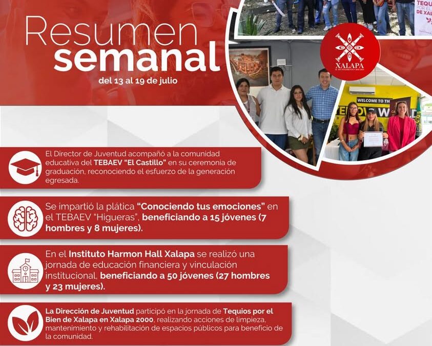Dirección de Juventud de Xalapa impulsa oportunidades para jóvenes