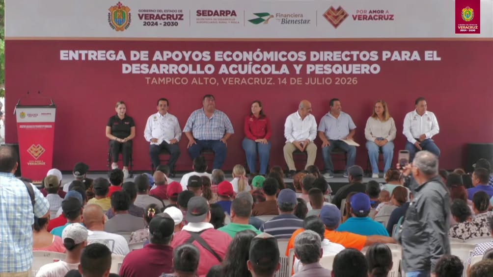 Apoyo económico directo para desarrollo acuícola y pesquero en Tampico Alto