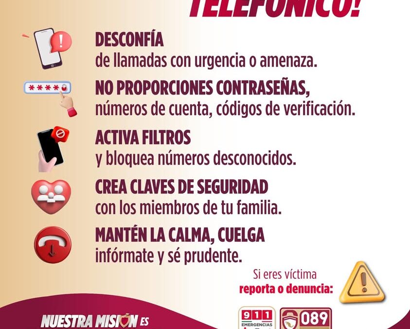 SSP Veracruz llama a no caer en engaños telefónicos