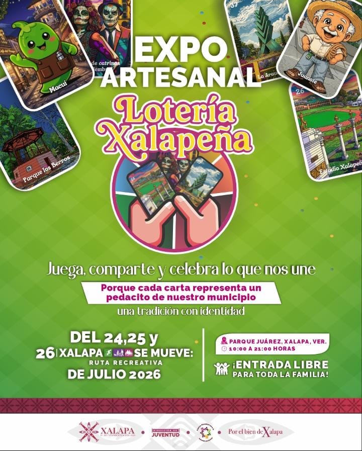 Expo Artesanal Lotería Xalapeña en el Parque Juárez de Xalapa