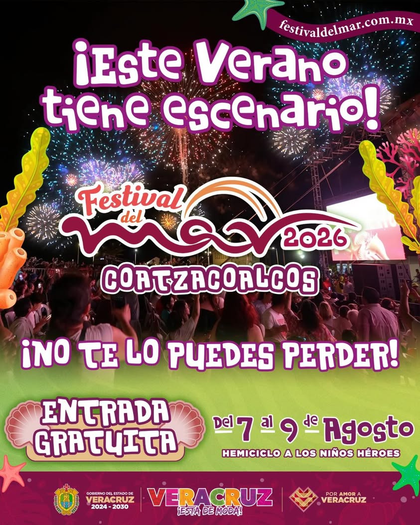 festival-del-mar-2026-coatzacoalcos Festival del Mar 2026 en Coatzacoalcos con entrada gratuita