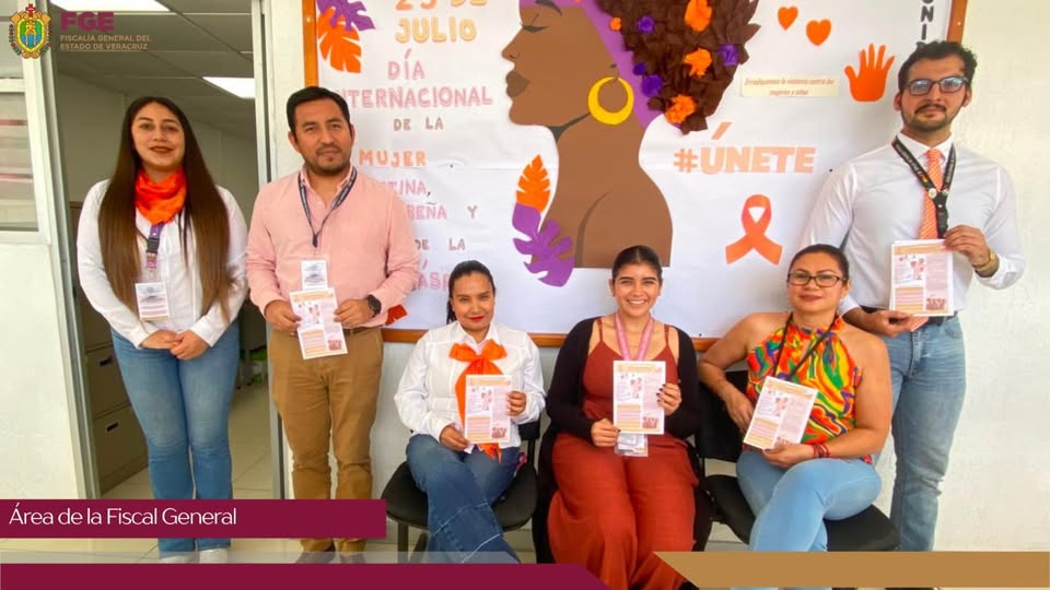 Fiscalía de Veracruz realiza jornada de sensibilización por Día Naranja