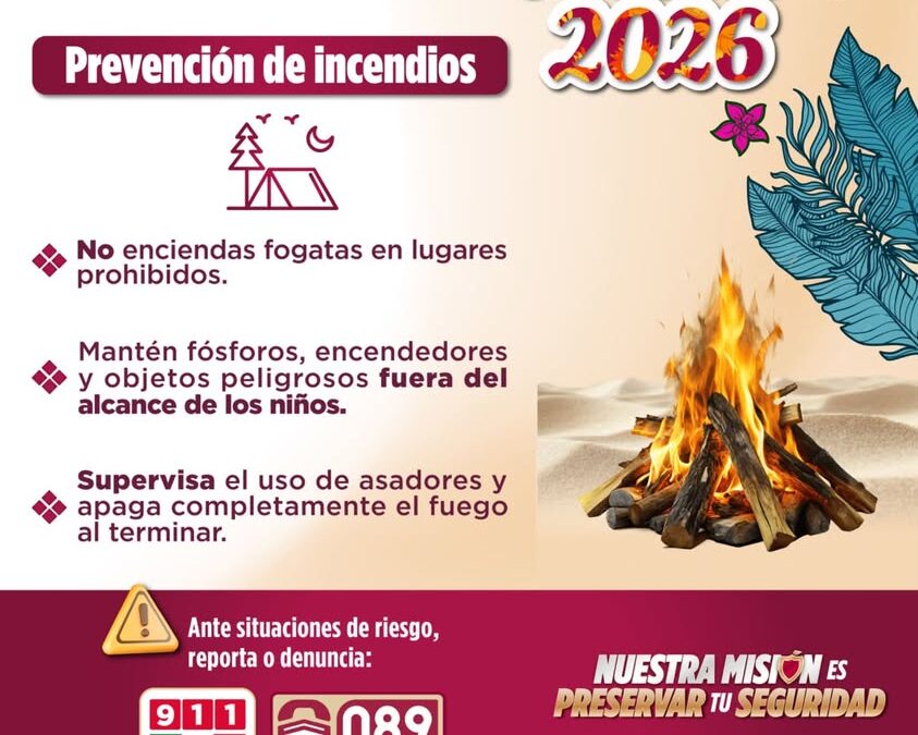 SSP Veracruz recomienda apagar bien las fogatas en vacaciones