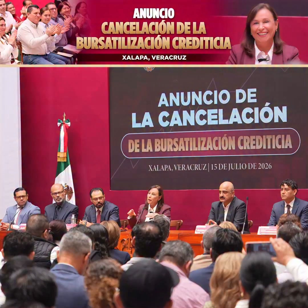 Anuncio de la Secretaría de Seguridad Pública sobre reducción de deuda en Veracruz