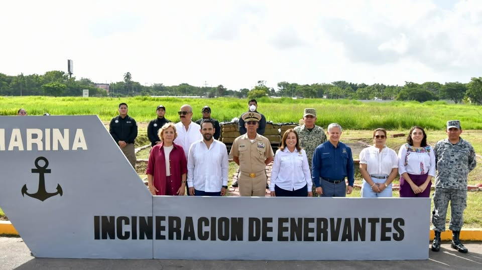 Veracruz incinera casi 800 kilos de narcóticos en operativo conjunto