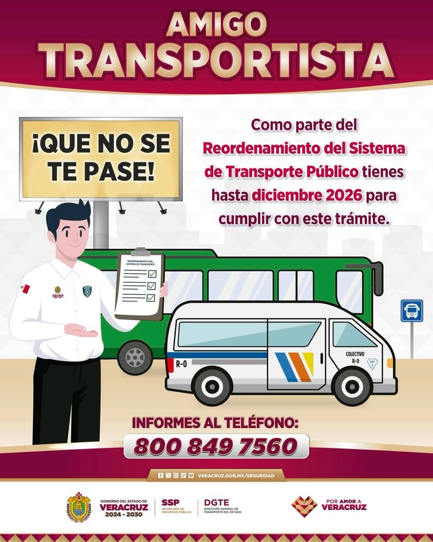 inicia-programa-reordenamiento-transporte-publico-veracruz Programa de reordenamiento del transporte público en Veracruz