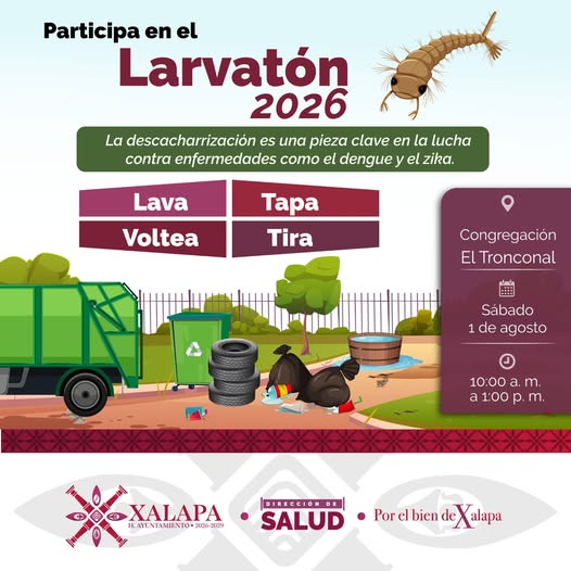 Jornada de descacharrización en El Tronconal de Xalapa