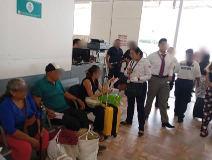 Jornada informativa en terminal ADO de Poza Rica sobre prevención y seguridad