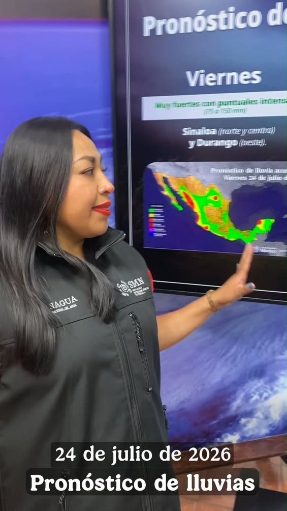 Pronóstico de lluvias para el fin de semana en México según el SMN