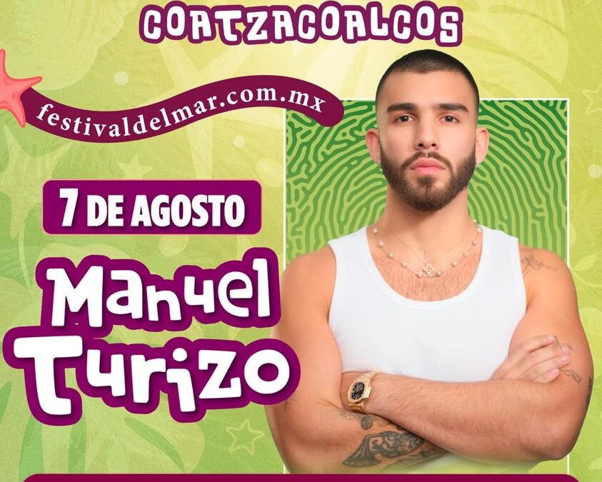 Manuel Turizo se presentará en Coatzacoalcos para el Festival del Mar 2026