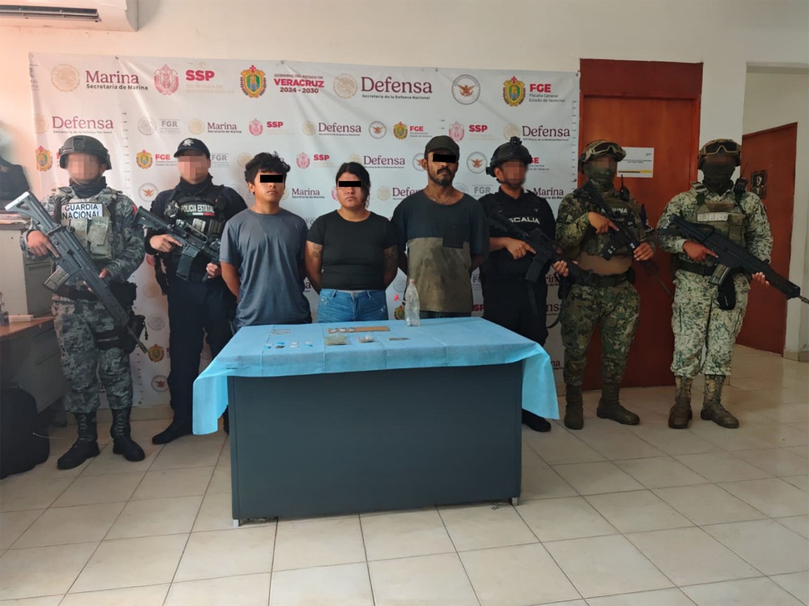 Operativo en Veracruz asegura droga y hidrocarburo; 56 detenidos
