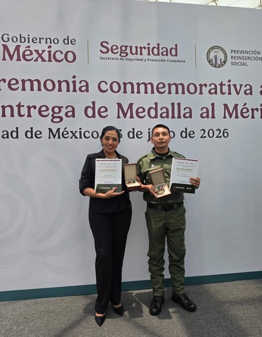 Personal penitenciario de Veracruz recibe Medalla al Mérito 2026