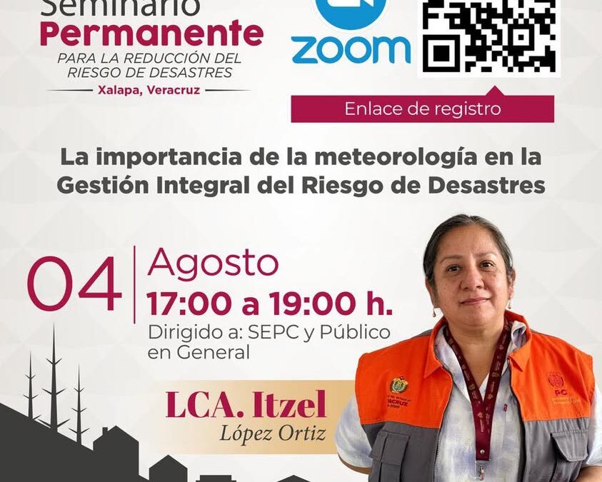 Protección Civil Veracruz ofrece charla sobre meteorología en gestión de riesgos