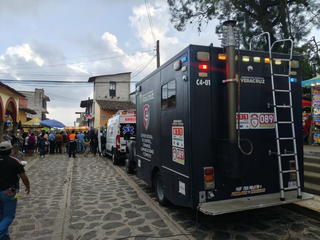 Operativo de seguridad con videovigilancia V16 en Xico durante la Fiesta Patronal de Santa María Magdalena